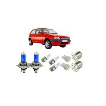 Imagem de Kit Lâmpadas Led Uno 91 92 93 94 95 96 97 98 99 00 01 02 03 - Blue Lio