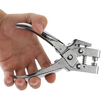 Imagem de Alicate de ilhó de ilhó e 100 Unidades de Ilhós Ocos, Conjunto de Rebite, Alicate de Perfuração, Furos de Cinto, Ferramenta de Configuração de ilhó para Couro, Sapatos, Cintos