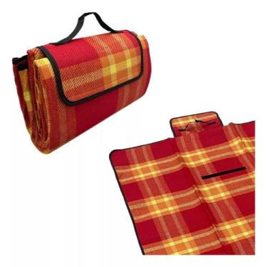 Imagem de Toalha Piquenique Esteira Impermeável 130x170cm Camping - Têxtil Saute
