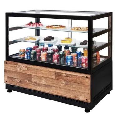 Imagem de DBR1.40 - Vitrine Refrigerada para bolos e doces 1,40m Preta - 127V - 