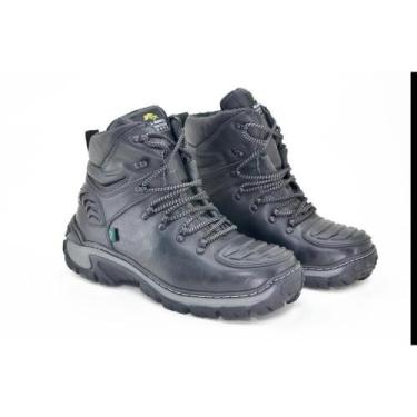 Imagem de Bota Motociclista Couro Masculina Biqueira Protetora Leve - Bell Boots