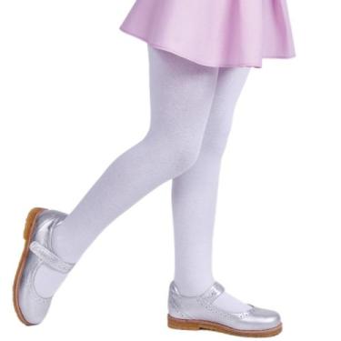 Imagem de Meia Calça Fio 80 Loba Lobinha Lupo Infantil Lisa Algodão Para O Frio 