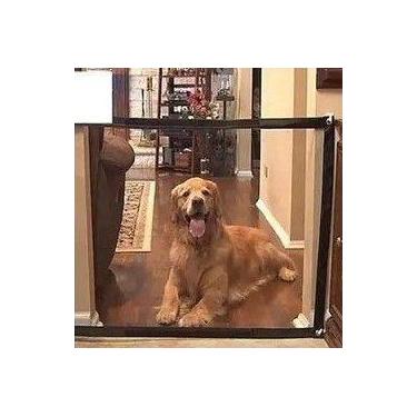 Imagem de Grade Proteção Porta Cercado Cães Gatos Divisória Parede - ZEM