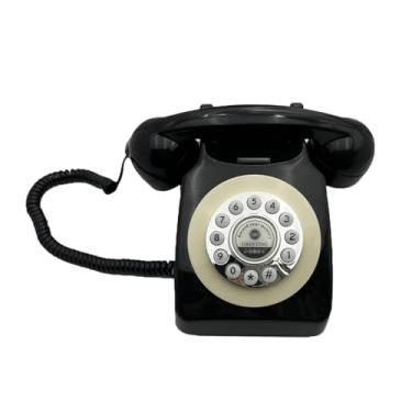Imagem de Generic Livro de Visitas de Áudio Telefone Telefone Fixo Estilo Antigo Gravar Mensagens Design Vintage Gravador de Telefone para Presentes de Festa de, Preto