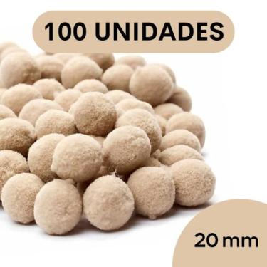 Imagem de Pompom Bege Areia - 20Mm Pacote Com 100 Unidades - Nybc