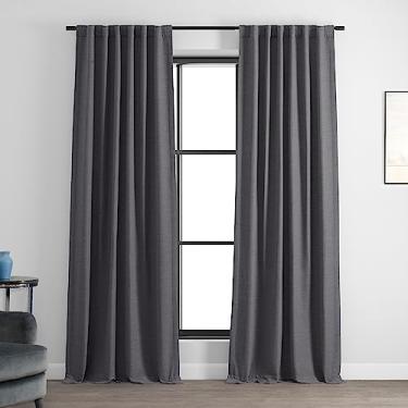 Imagem de HPD Half Price Drapes Bellino Cortinas de Escurecimento de Quarto 96 Polegadas Longas Cortinas para Quarto e Sala de Estar (1 Painel), 127 L x 96 C, Armour Grey
