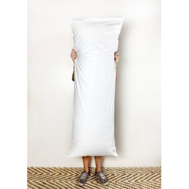 Imagem de Travesseiro body pillow 40x130cm Fibra Siliconada - Com Zíper & Fronha