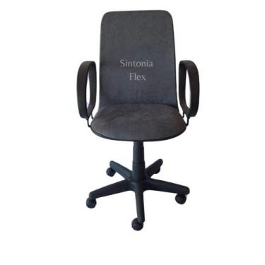 Imagem de Cadeira Diretor Giratória Braço Fixo Mecanismo Relax- Tecido - Sintoni