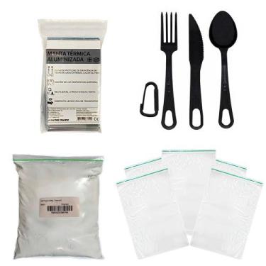 Imagem de Kit Zip Lock + Cal Virgem + Talher + Manta Aluminizada - Dispropil