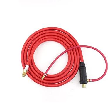 Imagem de Mangueira de cabo de soldagem TIG de 3 m, macio, flexível, integrado, 5/20.3 cm, 35-50, 8 mm, conector rápido para soldador de tungstênio resfriado a ar WP26, kit de tocha