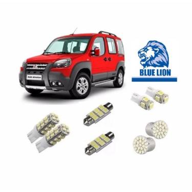 Imagem de Kit 8 Lâmpadas Led Smd Pingo Teto Placa Re Doblo Adventure - Blue lion
