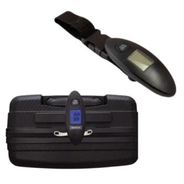 Imagem de Balança Eletronica Bagagem Digital Mão Com Gancho Mala 40kg - Clink