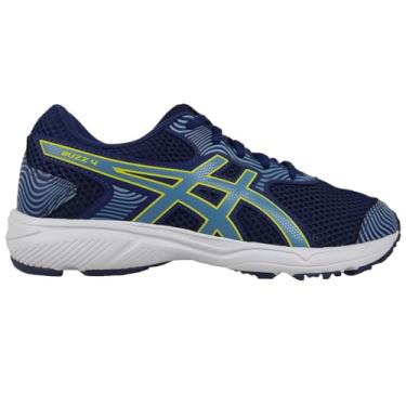 Imagem de Tênis ASICS Buzz 4 - Infantil - Azul/Amarelo - tam: 33
