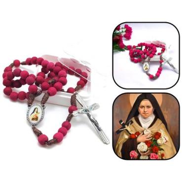 Imagem de Terço Santa Teresinha Perfumado De Rosas no Cordão - FORNECEDOR 6