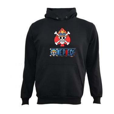 Imagem de Moletom Unissex Infantil e Adulto One Piece Monkey D. Luffy Blusa De F