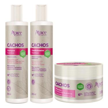 Imagem de Kit Apse Cachos Shampoo + Condicionador + Mascara Hidratante Capilar 3