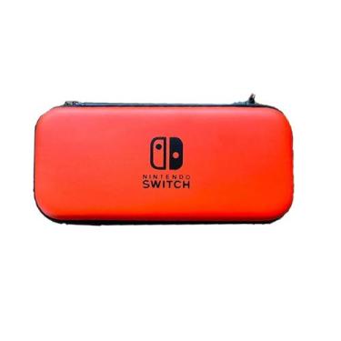 Imagem de Case Bolsa Bag Estojo Nintendo Switch Preto Azul Vermelho - NX, Vermel