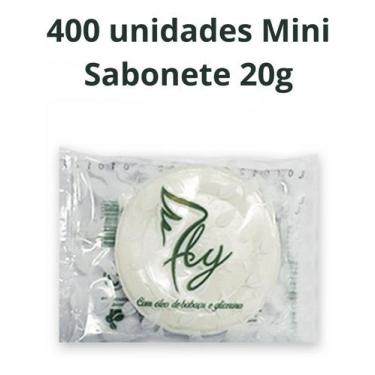 Imagem de Kit 400 Mini Sabonete 20g Pousada Hotel Motel Airbnb Doação - Fly