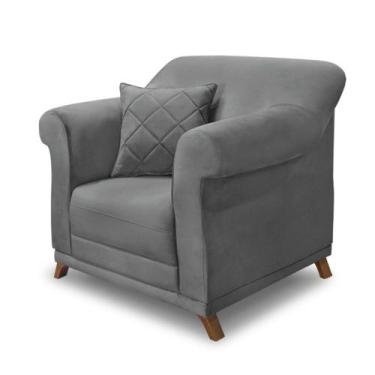 Imagem de Poltrona Decorativa Estofada Sala Quarto Escritório Leitura Fiorela - 