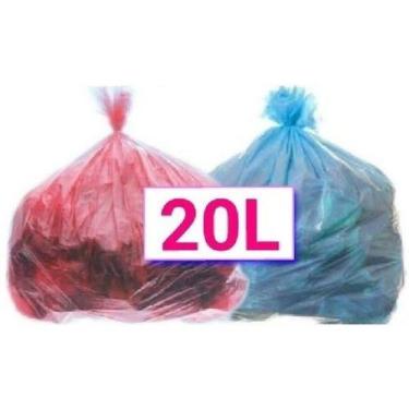 Imagem de Saco De Lixo 20L Azul/Vermelho - HIGIPACK