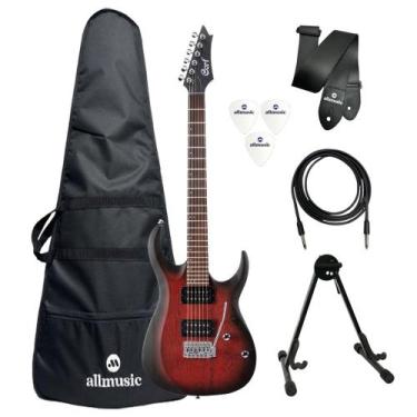 Imagem de Kit Guitarra Cort X100 OPBB + Capa + Suporte + Acessórios