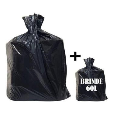 Imagem de Saco De Lixo 100 Litros Reforçado 100Un 60L - HIGIPACK