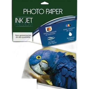 Imagem de Papel Fotográfico Glossy Adesivado 180g 210x297 50 Folhas