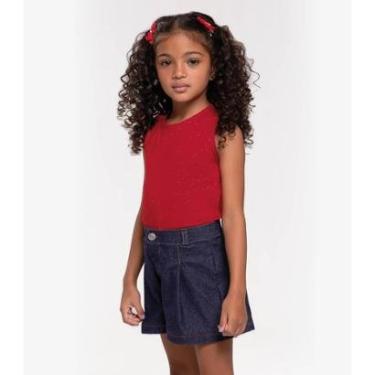 Imagem de Regata Infantil Feminina Gola Alta Trick Nick Vermelho-Feminino