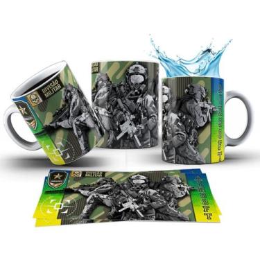 Imagem de Caneca 325ml Esporte Militar Sniper Paintball - LARANJA E MIMOS