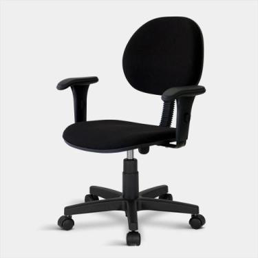 Imagem de Cadeira Executiva Turim Giratória com Braços - Flex Cadeiras, Preto