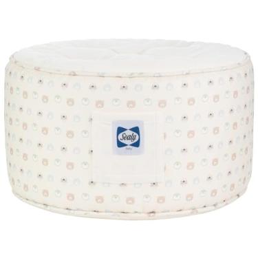 Imagem de SEALY BABY Pufe infantil pufe – assentos confortáveis, leves e elegantes para o seu pequeno (rostos de animais bege)
