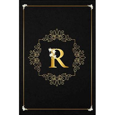 Imagem de R: Executive Monogram Initial Journal: R College Ruled Notebook. Pretty Personalized Medium Lined Journal & Diary for Writing & Note Taking,birthday gift idea (Elegant Personalized Notebook)