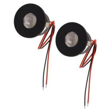 Imagem de 2 PCS Pequenos Refletores LED de 1 W de Potência, Mini Lâmpada Embutida de Alumínio para Teto, Com Design Elegante, para Vestir o Carro da Sala de Estudo