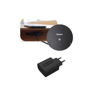 Imagem de Carregador Indução Wireless 10W Mesa Com Fonte - Renna