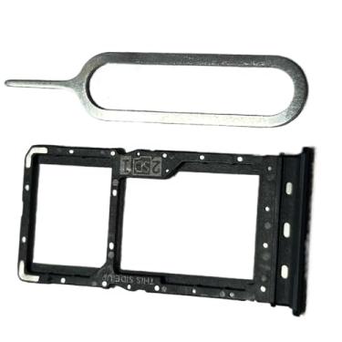 Imagem de zhxchzhi Bandeja de cartão SIM OEM Suporte para cartão SD Slot + pino compatível com Motorola Moto G62 XT2223-3 peças pretas