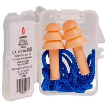 Imagem de Protetor Auricular Camper SPOT PLUG – Silicone com cordão (Kit c/50 pares)