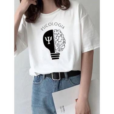 Imagem de Camiseta Psicologia Masculino Feminina Poliéster - loja dinka, g