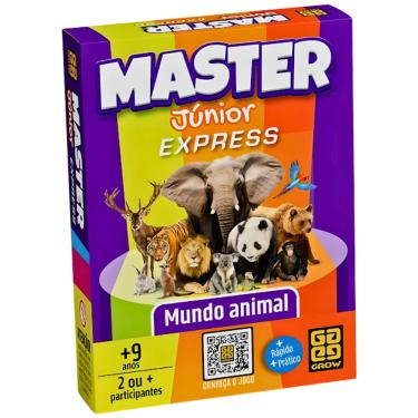 Imagem de Jogo de Tabuleiro Master Junior Express Mundo Animal Grow