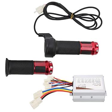 Imagem de Controlador de velocidade escovado do motor 48V 500W com aderência do acelerador para o componente de artesanato superior do triciclo elétrico