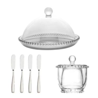 Imagem de Kit Manteigueira Francesa + Queijeira + Espátulas Café Manhã - Wolff