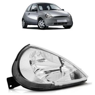 Imagem de Farol Dianteiro Ka 1997 A 2007 Máscara Cromada - Automotive Imports, D
