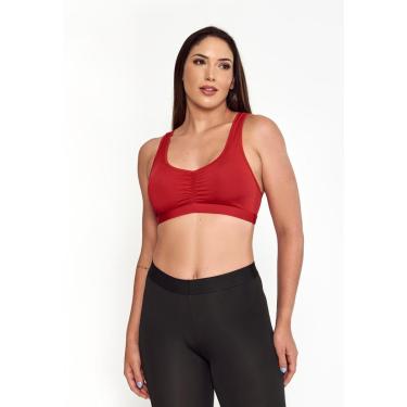 Imagem de Top Fitness Nadador Duplo Com Bojo Removível Poliamida Microfibra Academia Treino Corrida-Feminino