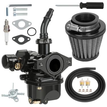 Imagem de YOXUFA Kit de carburador PZ19 para Tao Tao Coolster 125cc 110cc 50cc 70cc Apollo Baja SSR ATV Pit Dirt Bike Kazuma Falcon X-Pro TaoTao DB10 DB24 GK110 Peças de desempenho de quatro rodas com filtro de