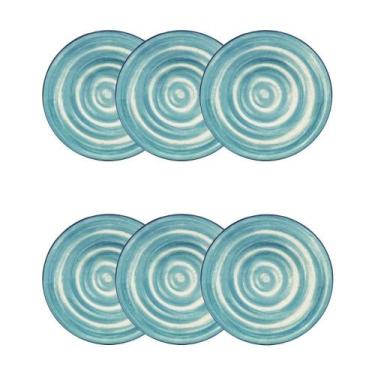Imagem de Jogo de 6 Pratos Sobremesa 20cm Oxford Unni Oceânica