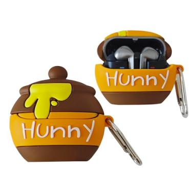 Imagem de Compatível com Samsung Galaxy Buds 3 e capa para Galaxy Buds 3 Pro 2024, capa protetora de silicone macio premium para Galaxy Buds 3, acessórios de fone de ouvido com cordão (Honey Pot)