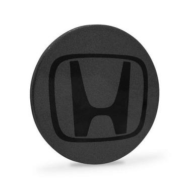 Imagem de Calotinha 69mm Centro de Roda Honda HRV CRV Accord Grafite Emblema Pre
