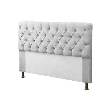 Imagem de Cabeceira para Cama Box Queen 160cm Sofia c/ Capitonê Corano Branco - lm decor