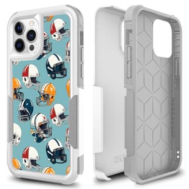 Imagem de Candykisscase Para iPhone 12 Pro, R2D2 Astromech Droid Robot padrão de absorção de choque PC rígido + capa protetora de camada dupla híbrida de silicone interno para iPhone 12/12 Pro (capacete de