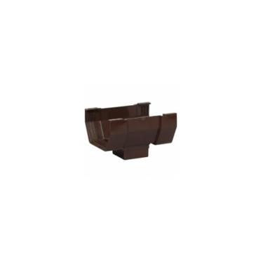 Imagem de Center Drop Outlet for Brown Vinyl Contemporary Gutter, 5-In. -T1506