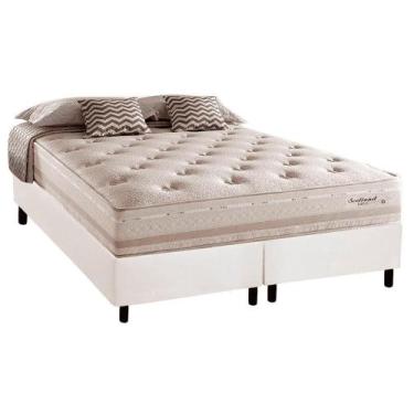 Imagem de Cama Box Casal Bipartida com Colchão Herval Scotland Molas Maxspring 1